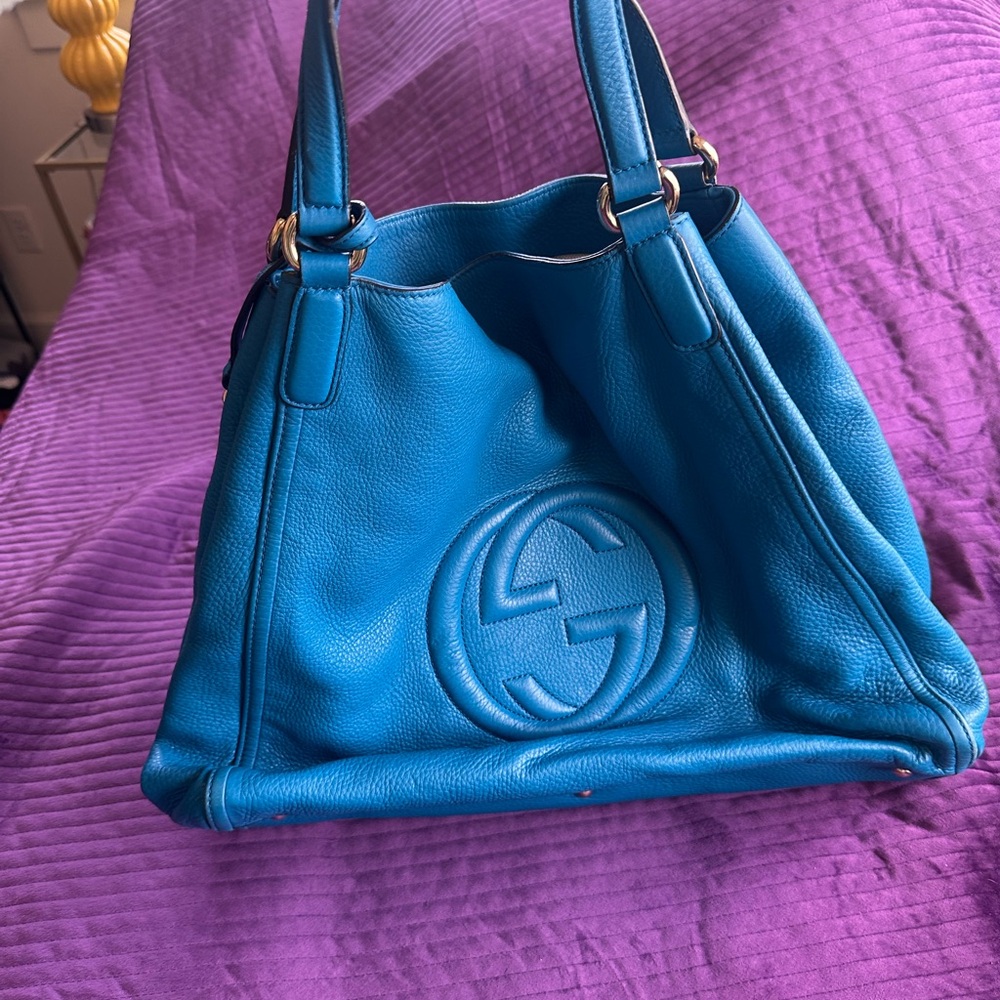 Gucci Vibrant Blue Shoulder Bag